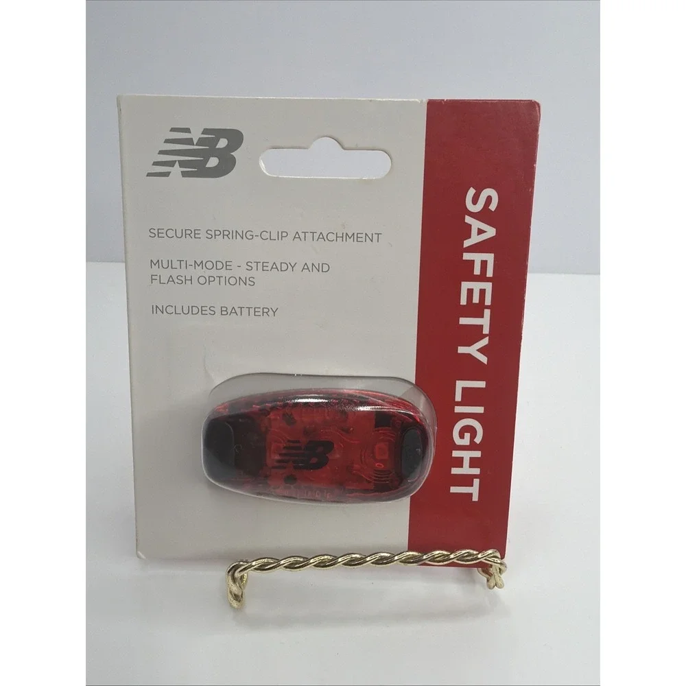 New Balance Safety Light Secure Spring Clip Attatchment Red - New